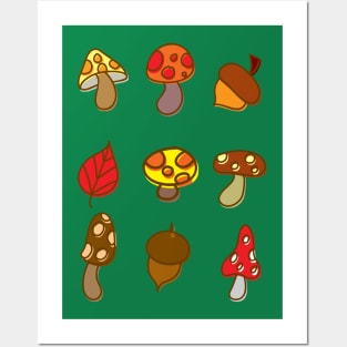 Cute Autumn Design Posters and Art